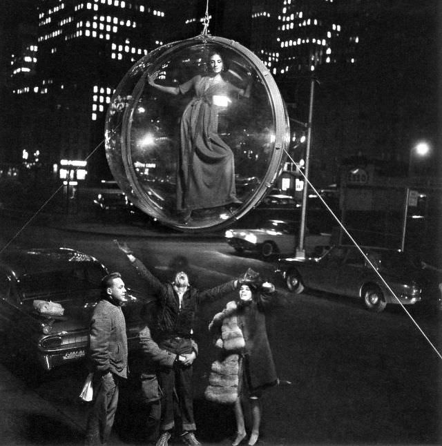 The successful trial run of the ‘Bubble’ with model Tilly Tizzani in New York City