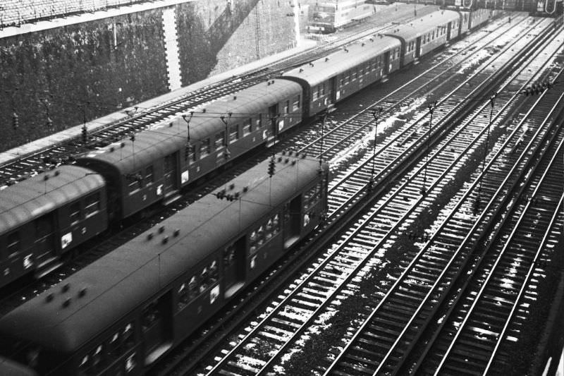 #11 Commuter service at Gare St. Lazare, Paris, December 1969