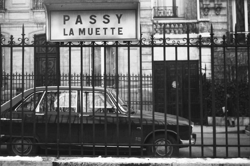 #15 From Gare St. Lazare on a commuter rail line entirely within the city, Paris, December 1969