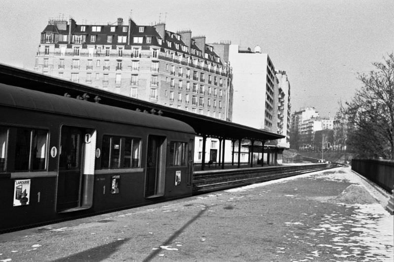 #17 From Gare St. Lazare on a commuter rail line entirely within the city, Paris, December 1969