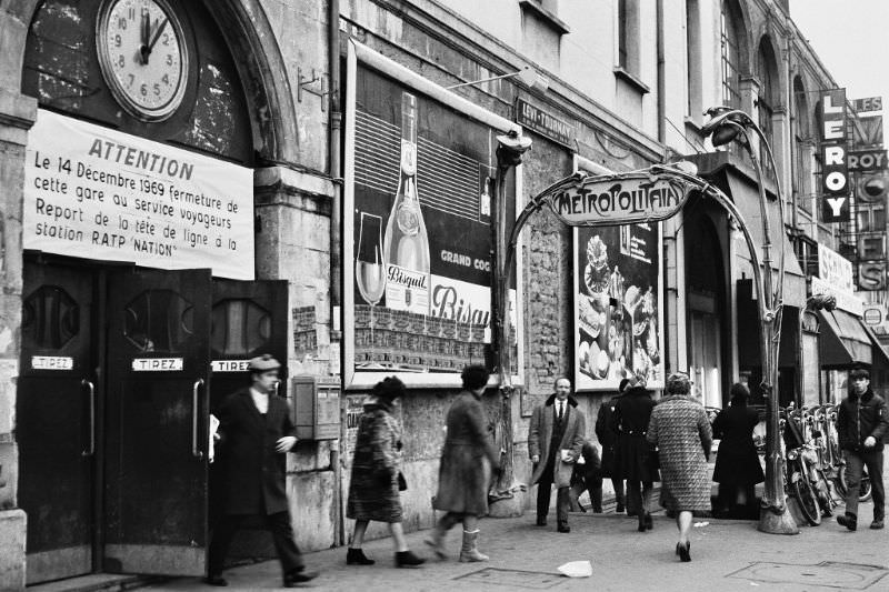 #22 Gare de la Bastille soon to be closed, Paris, December 1969
