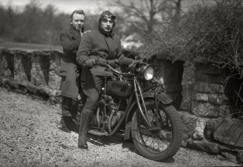 #20 Indian motorcycle, somewhere in Germany, 1932
