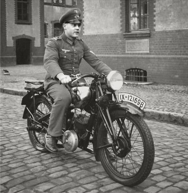 #28 Member of the Wehrmacht in Berlin, Germany, 1940