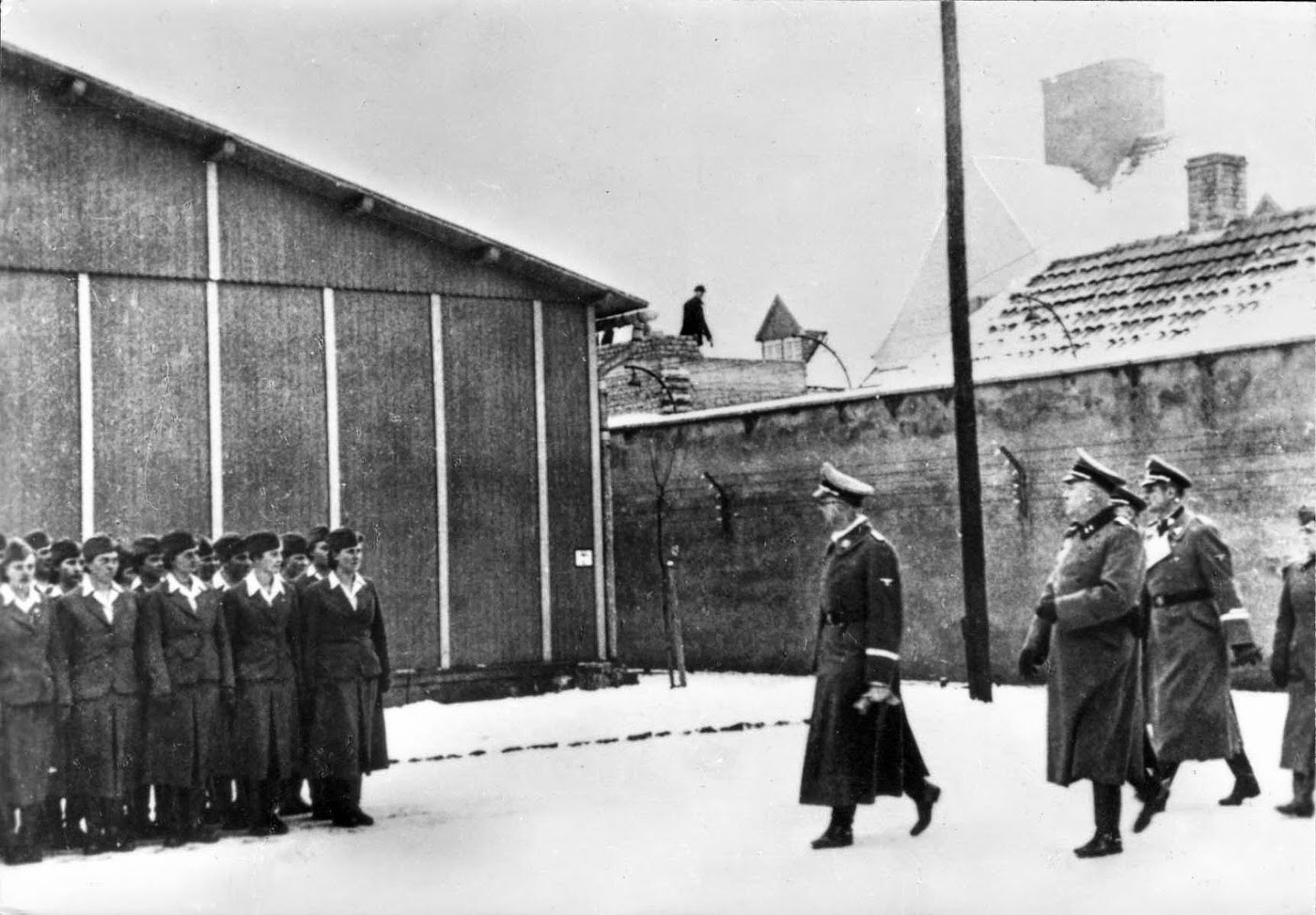 #6 Reichsfuehrer-SS Heinrich Himmler inspects Ravensbrück.