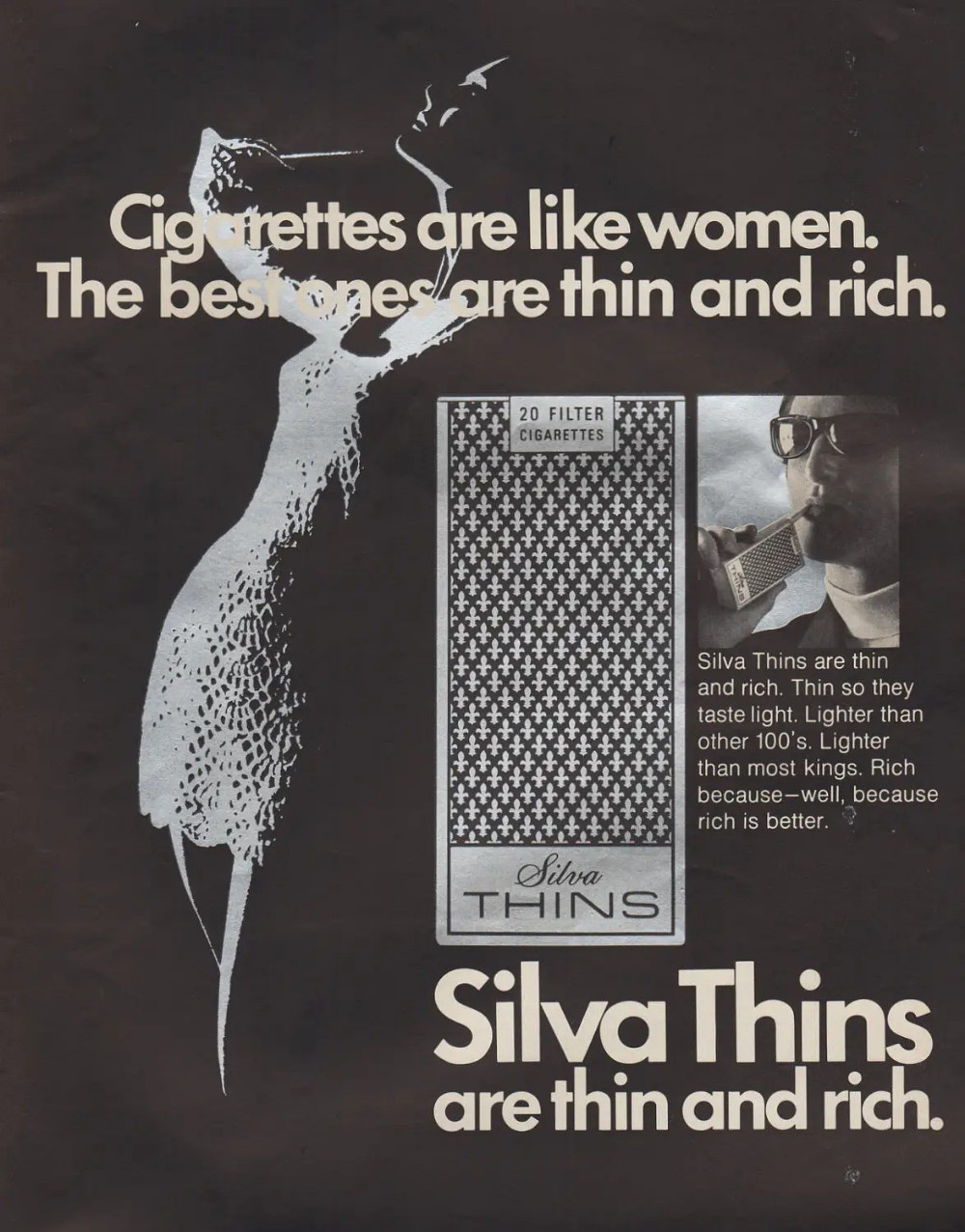 Vintage Vibrancy: A Look at the Bold and Controversial Silva Thins Ads of the 1960s Vintage Ads