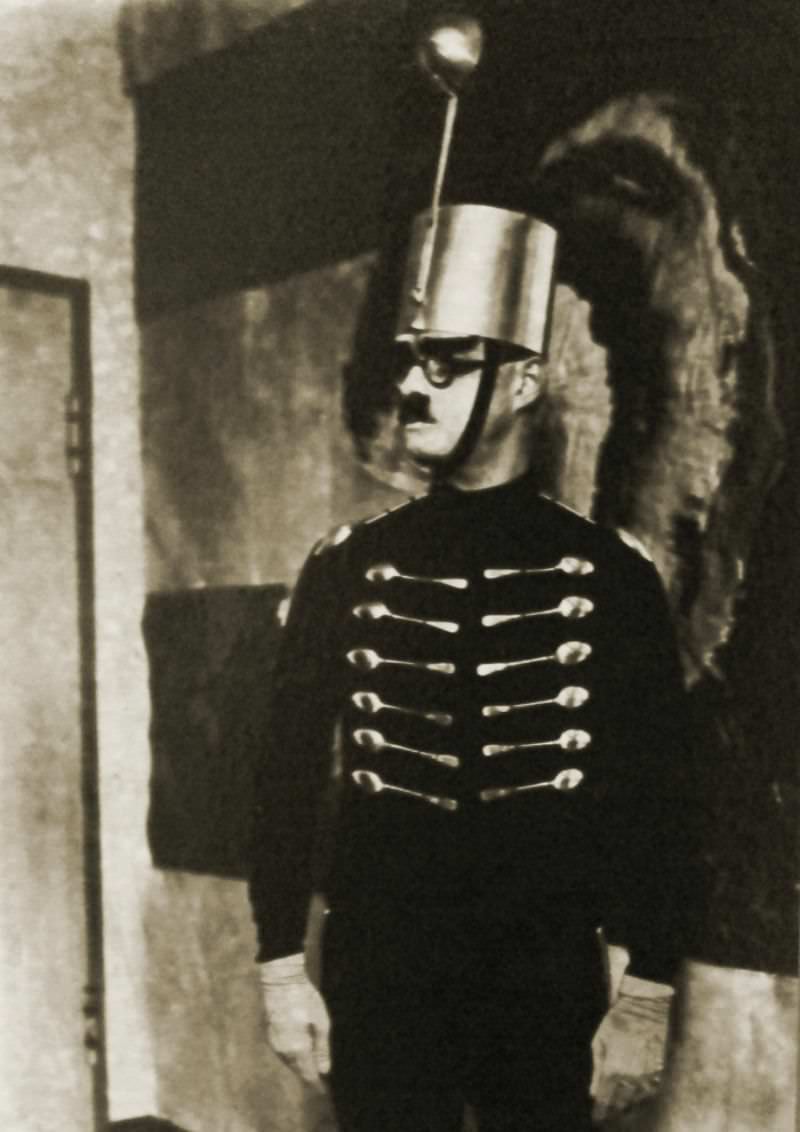 The Triadic Ballet: A Surreal Dance of Geometric Shapes in the Roaring Twenties Fashion &; Culture