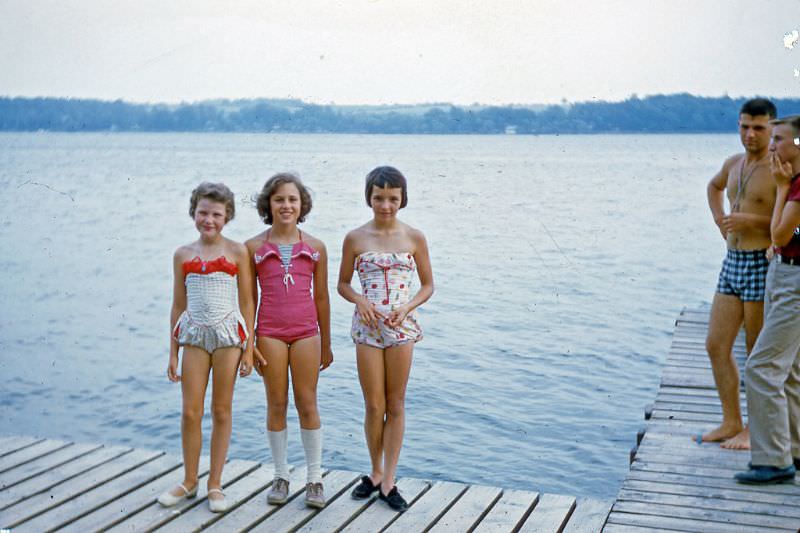 #4 Bathing beauty winners ‘Y Camp’. Silver Lake, 1957