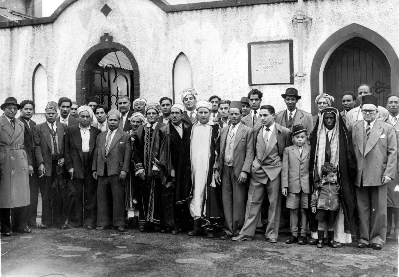 #11 Muslims in Cardiff celebrating the Festival of Idd-el-Uddha, 1954.