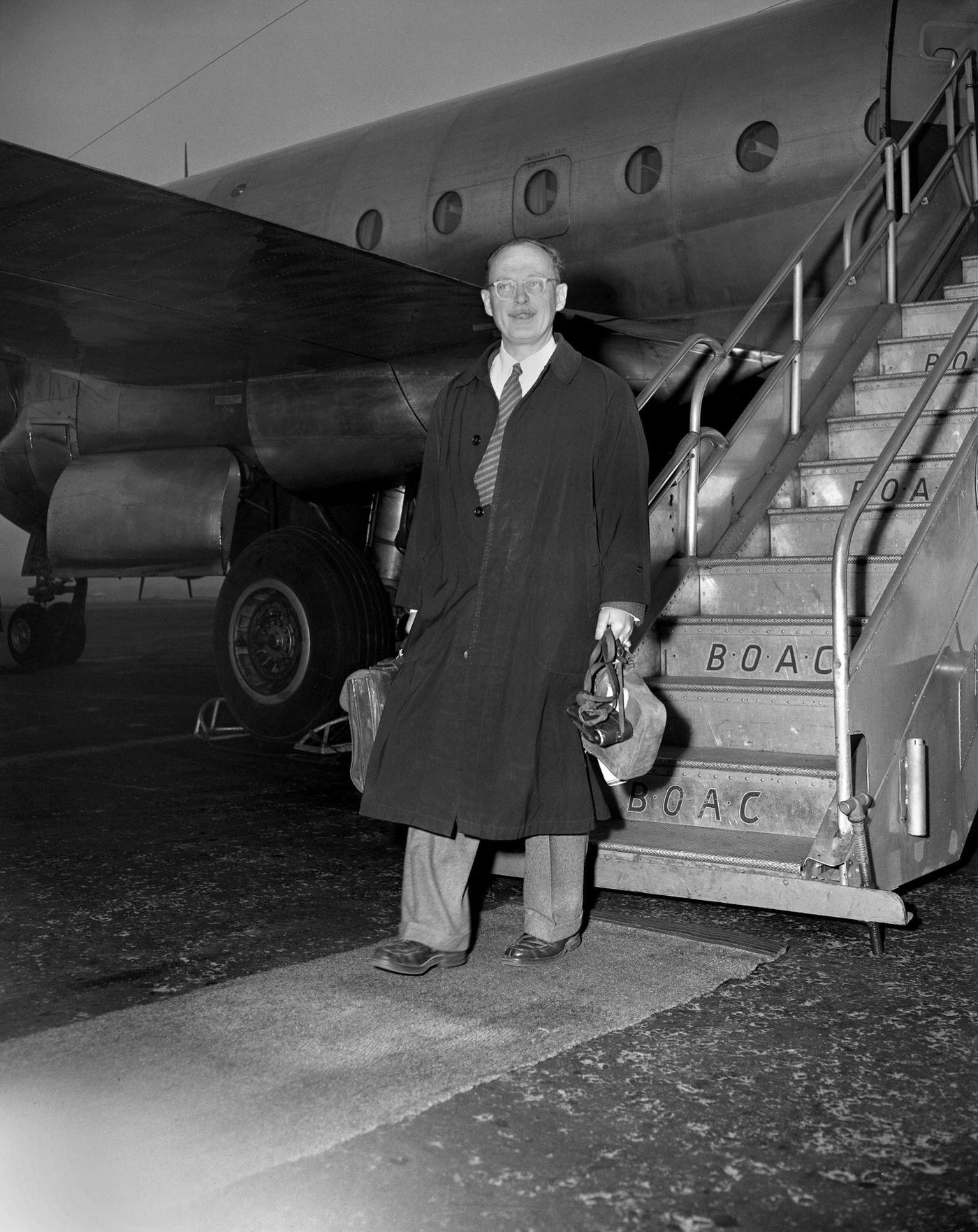 #26 Professor Owen Lattimore returns to the United States, 1950s.