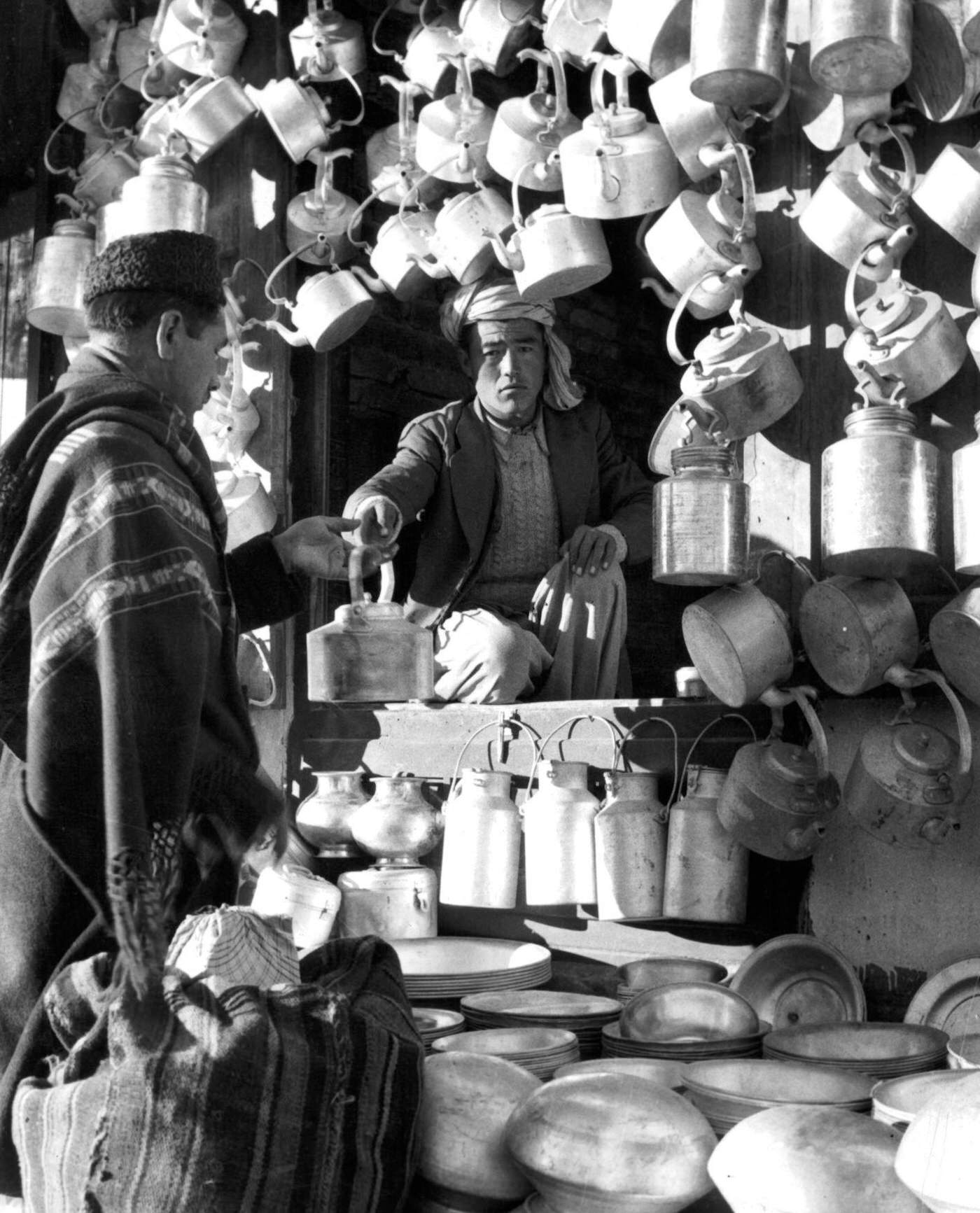 #4 Outdoor market in Afghanistan, 1955.