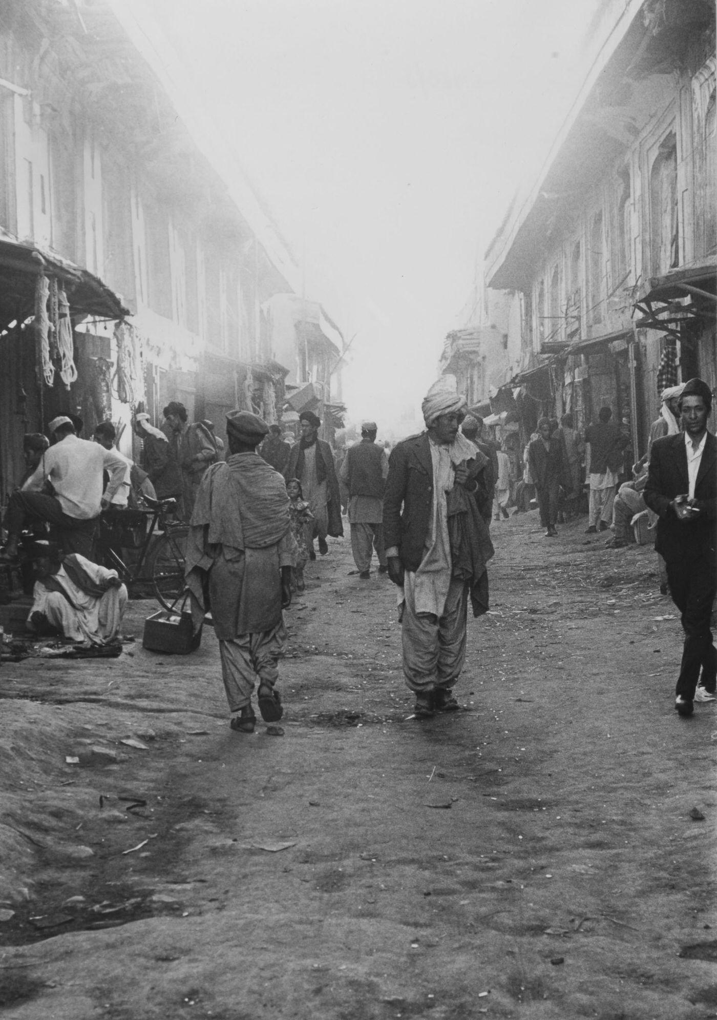#40 General view of a Kabul street scene, circa 1950.