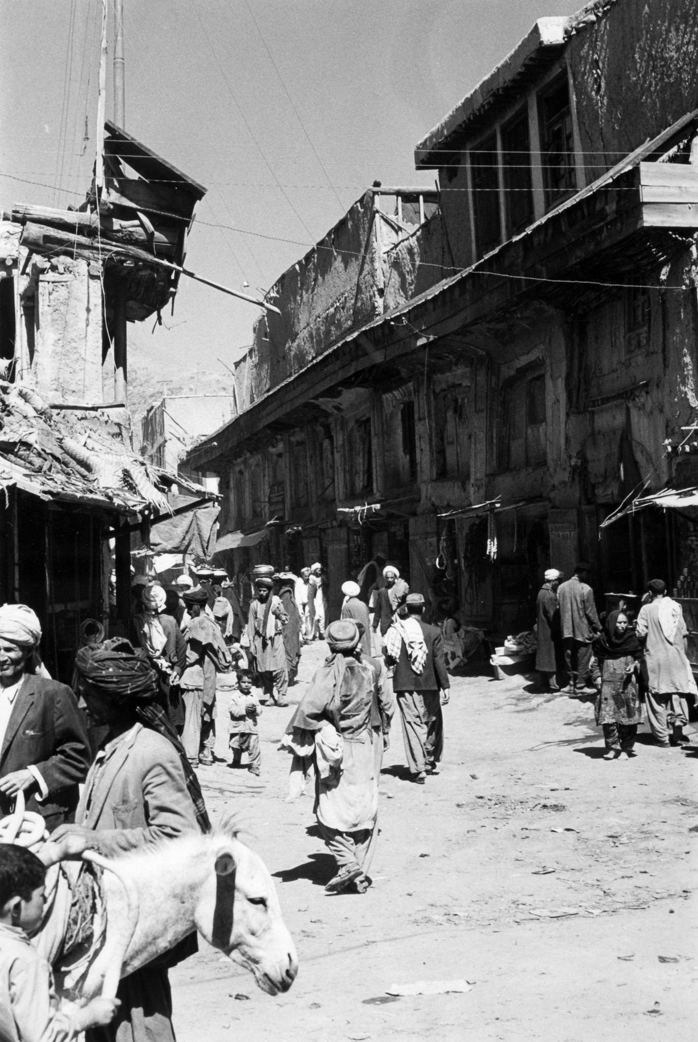 #41 General view of a Kabul street scene, circa 1950.