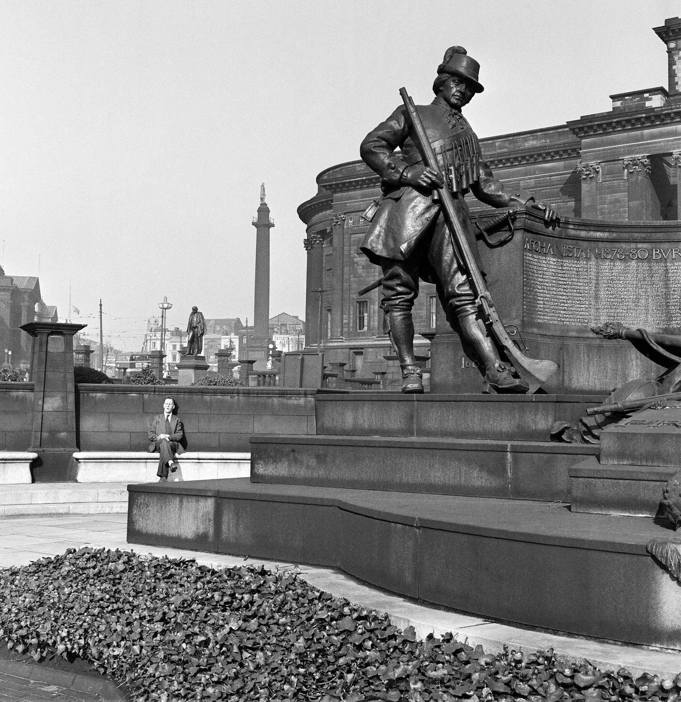 #51 Memorial in St John’s Gardens, Liverpool, commemorating the 1878-1880 campaign in Afghanistan, 1954.