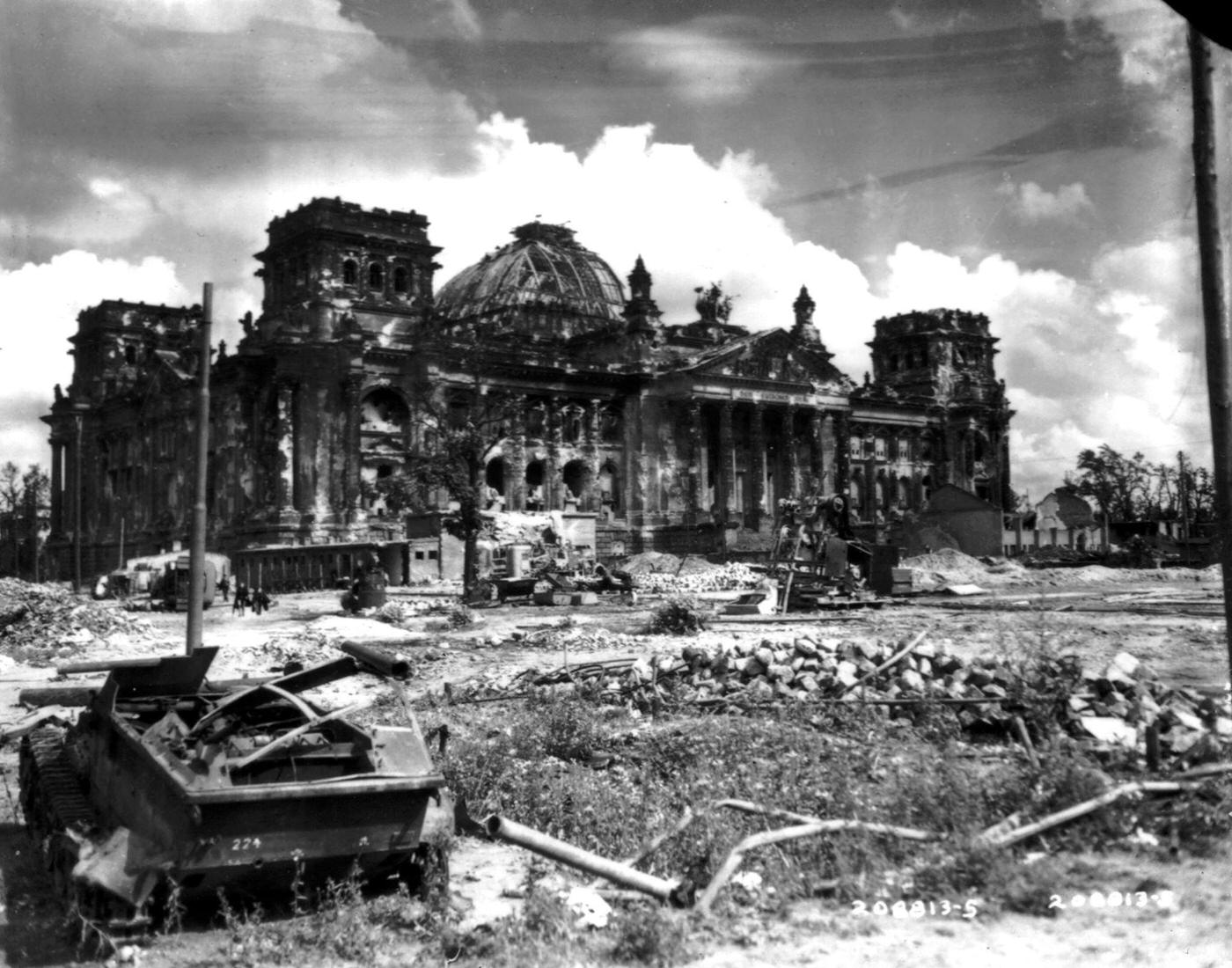 #23 Ruins in Berlin around the Reichstag, July 6, 1945.