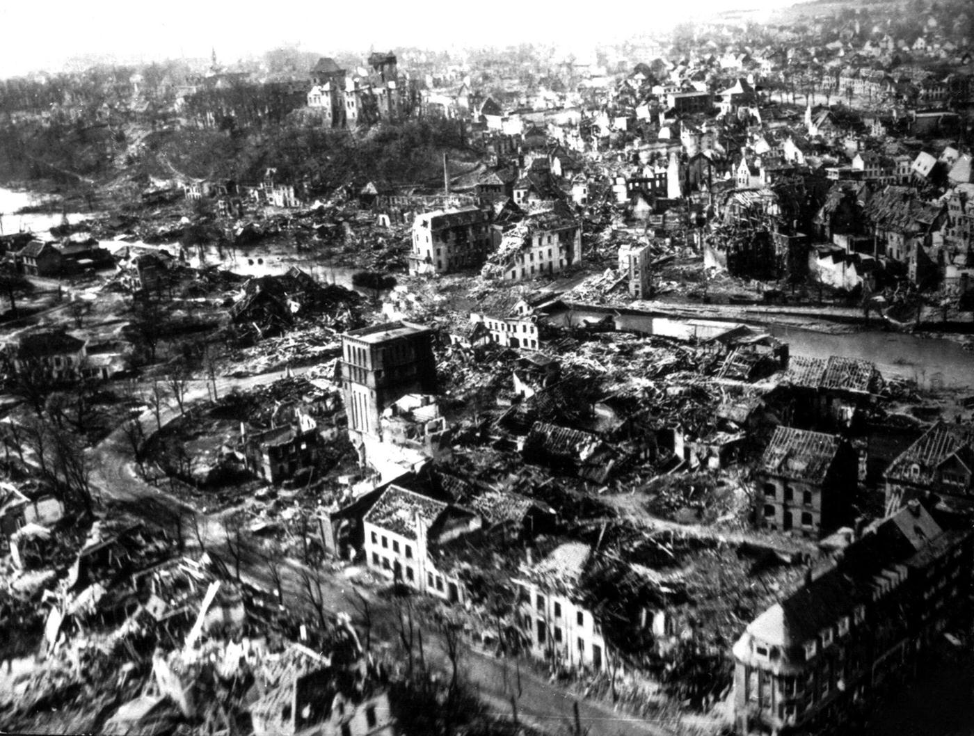 #24 Berlin reduced to rubble and ruins, May 1945, Germany.