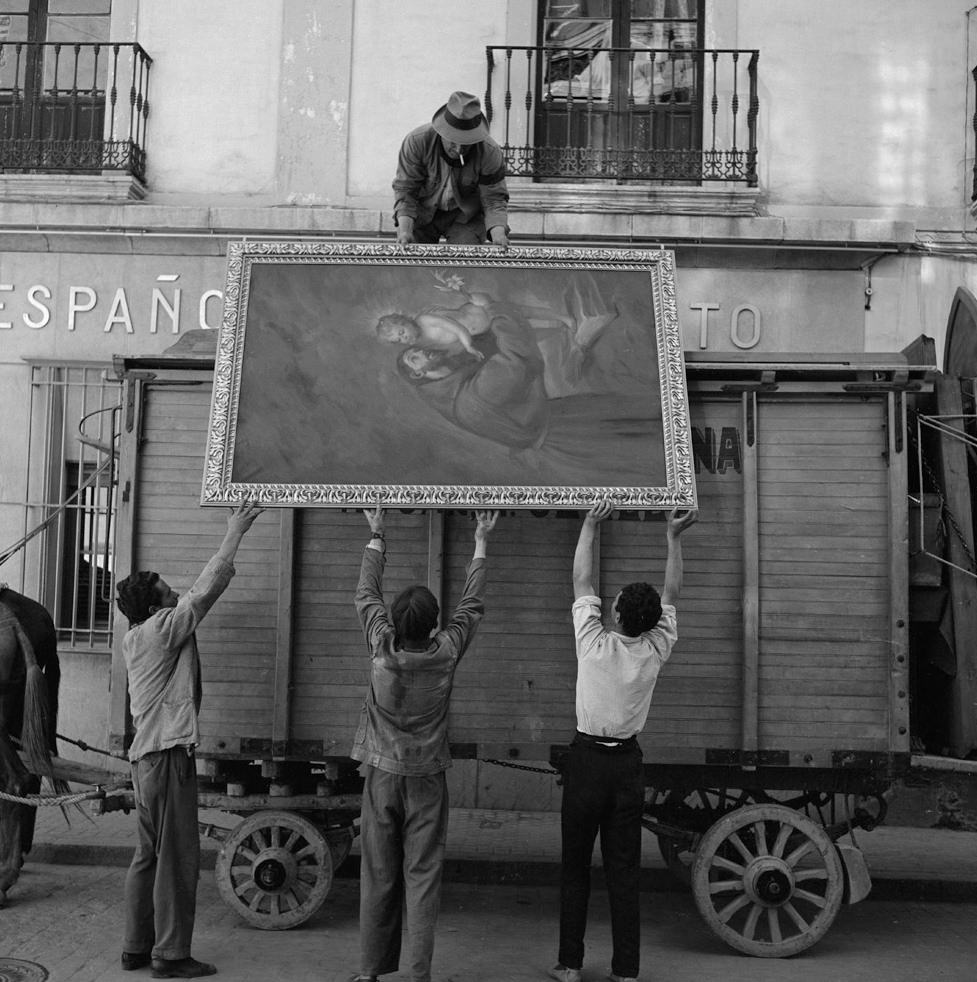 #1 Four Men and a Painting, Italy, 1956
