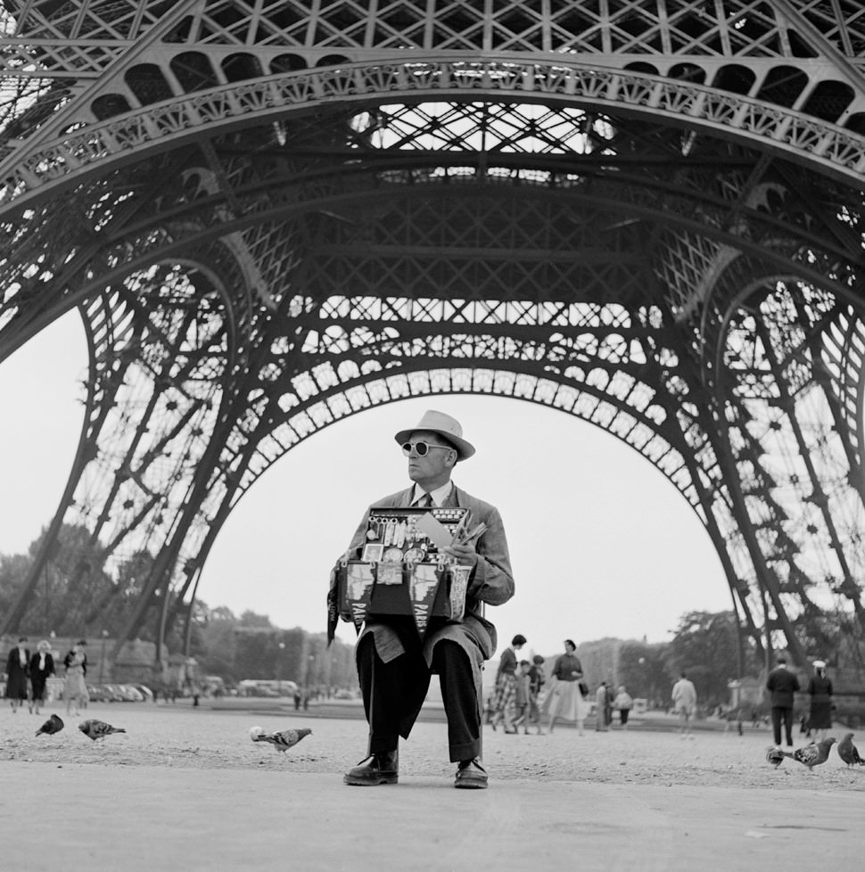 #30 Under the Eiffel Tower, Paris, 1955