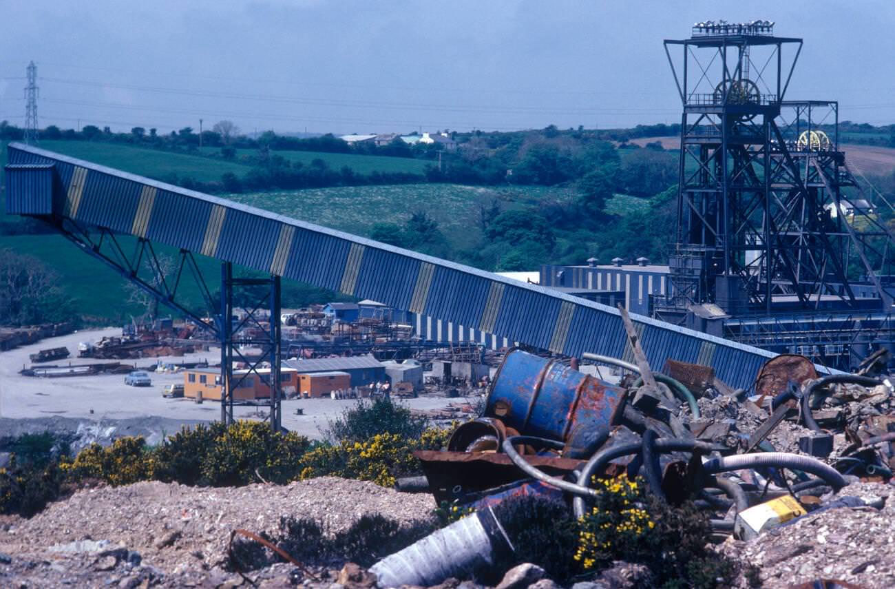 #4 Wheal Jane Tin Mine near Baldhu and Chacewater in West Cornwall, Cornish Tin Mining Company, 1978.