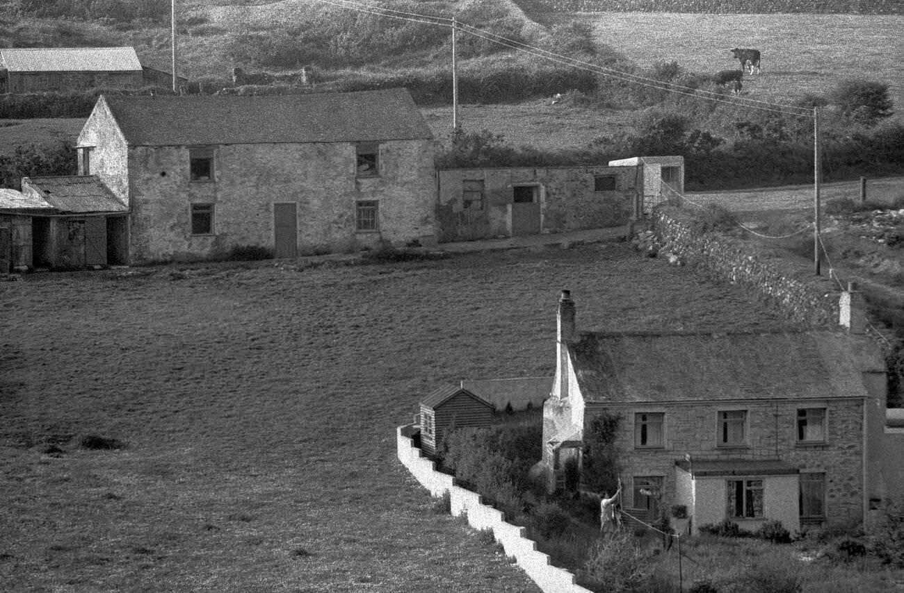 #16 Smallholding farms in Chacewater, Cornwall, 1970s.