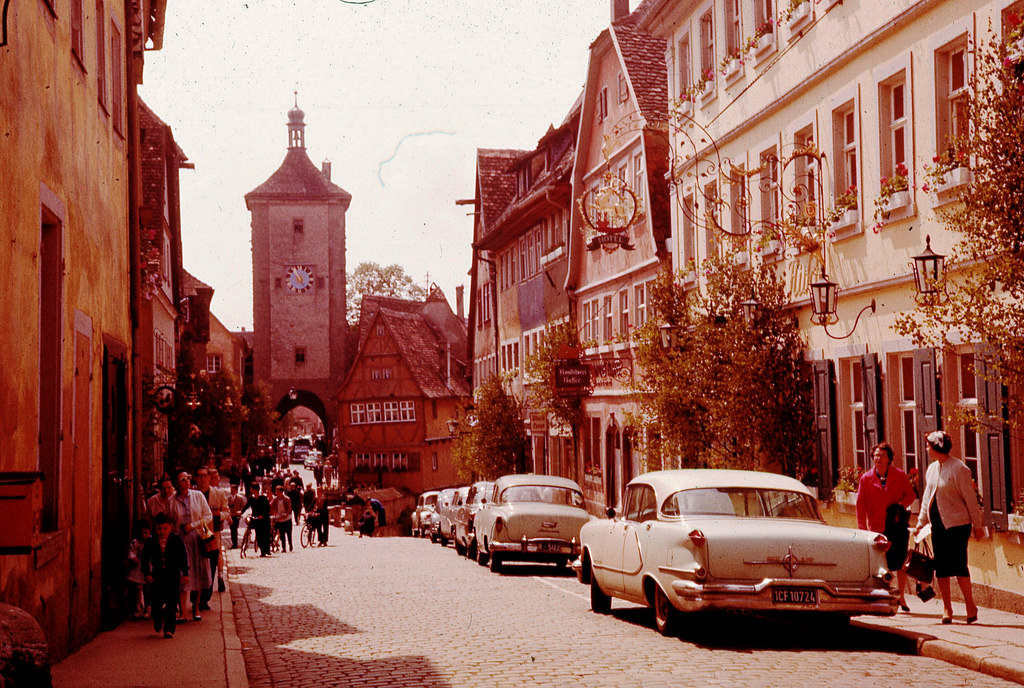 #21 Street in Rothenburg, Germany in 1955