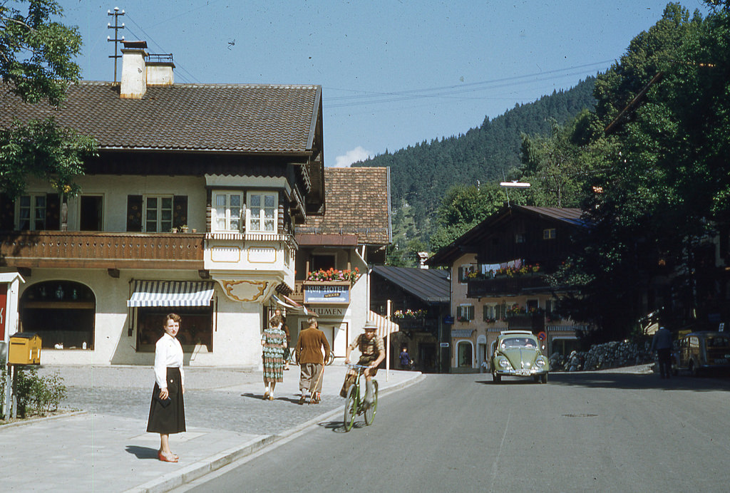 #23 Street scene in Garmisch, 1952