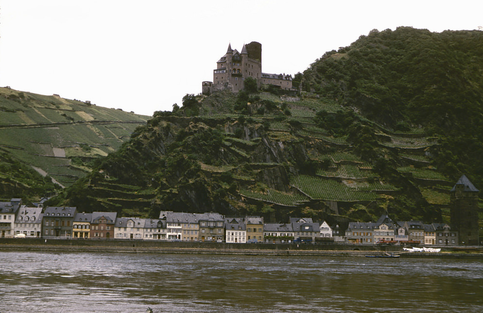 #32 Burg Katz above St. Goarshausen, along the Rhine River, June 1958