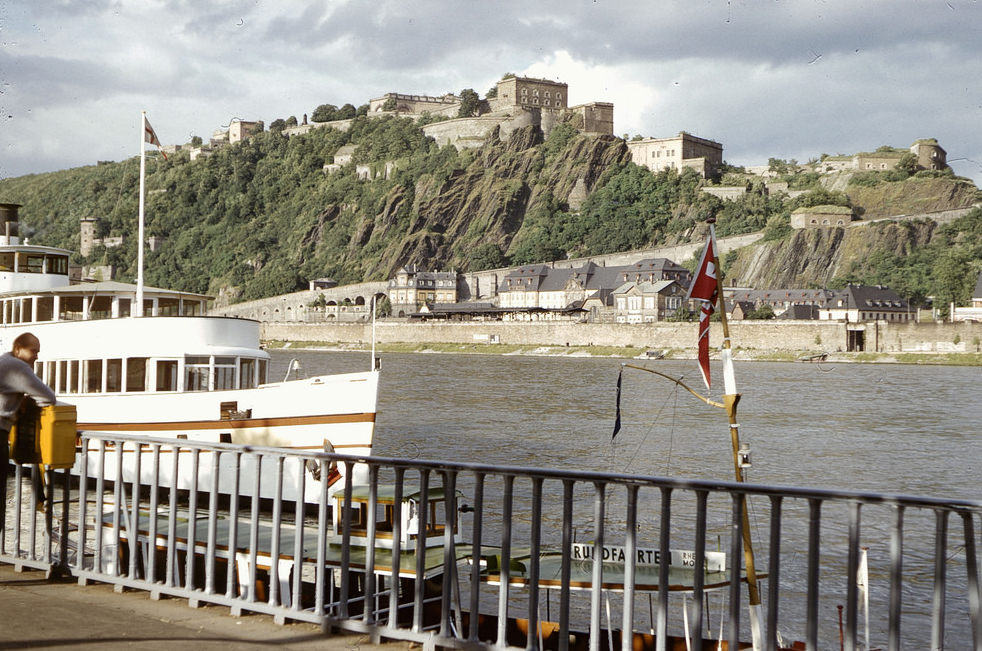 #33 Ehrenbreitstein Castle along the Rhine River, June 1958