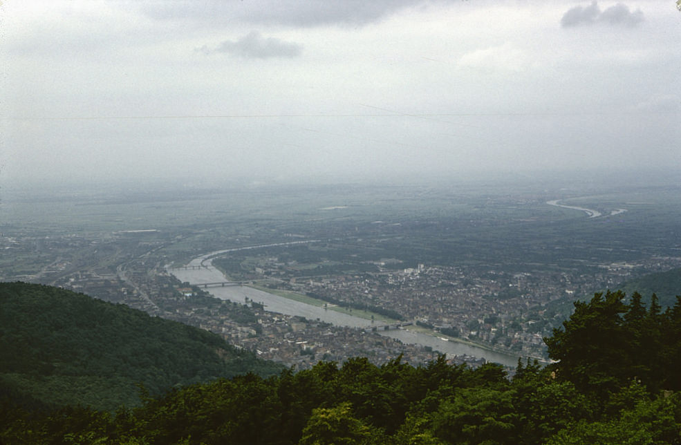 #69 View of the Neckar River and Heidelberg, 21 June 1958