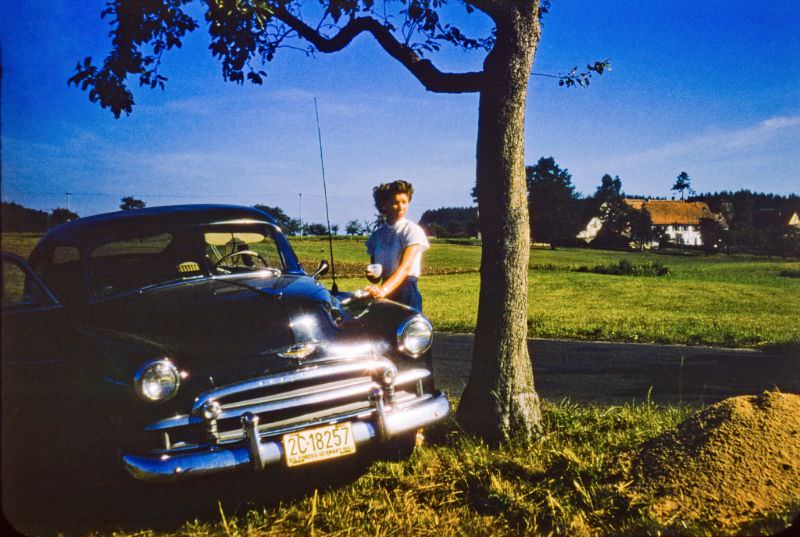 #76 Traveling around Bavaria, in a 1951 Chevrolet.