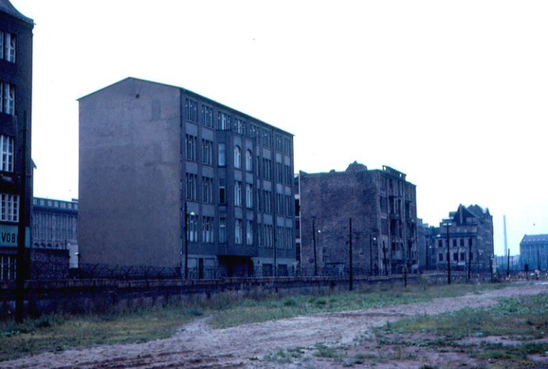 #114 Buildings in East Berlin, near the Wall and Checkpoint Charlie, Germany, 1960s