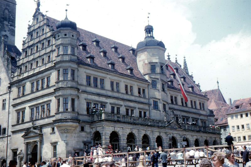 #184 Rothenburg. Rathaus, the main building of Rothenburg’s city hall was built in the 1570s