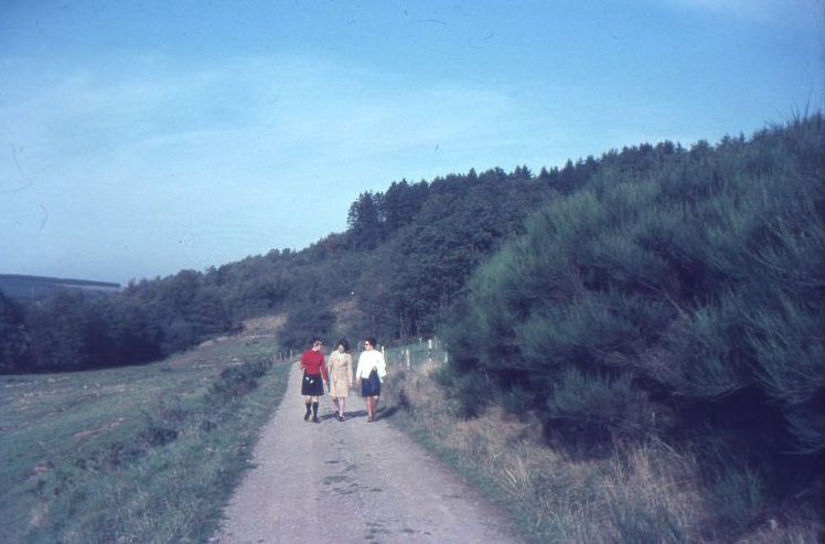 #43 Three Women on the countryside road, somewhere in Germany, 1960s