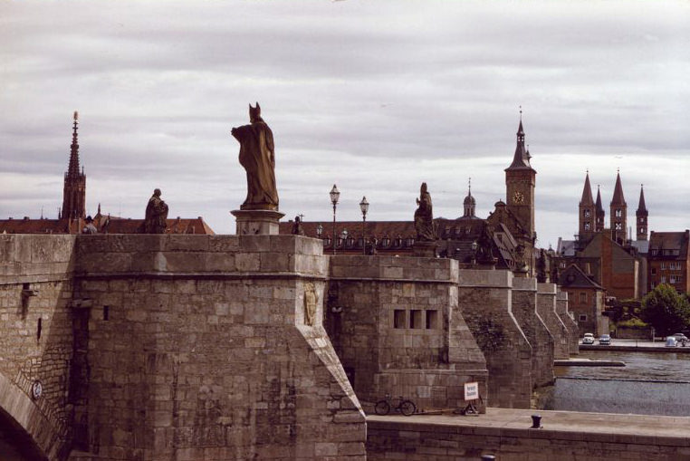 #70 Old Main Bridge, Würzburg, Germany, 1960s
