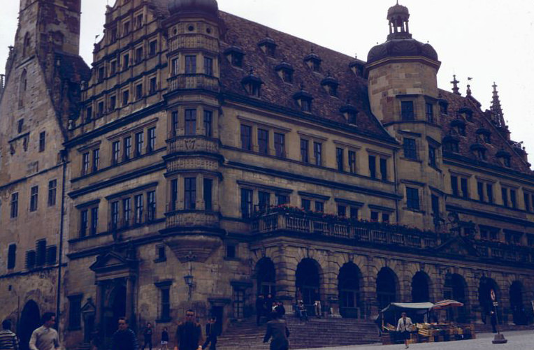 #92 Town hall, Rothenburg ob der Tauber, Germany, 1960s