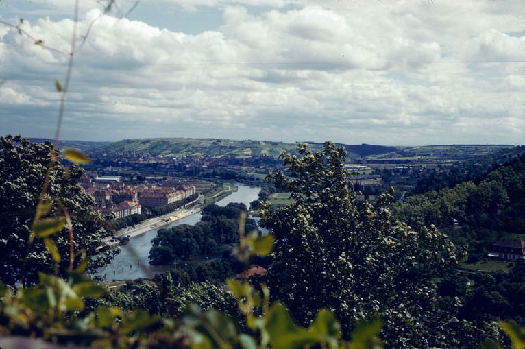 #94 View from the Marienberg Fortress, Würzburg, Germany, 1960s