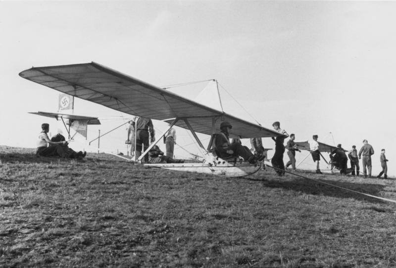 #12 Hitler Youth members at a glider school, Germany
