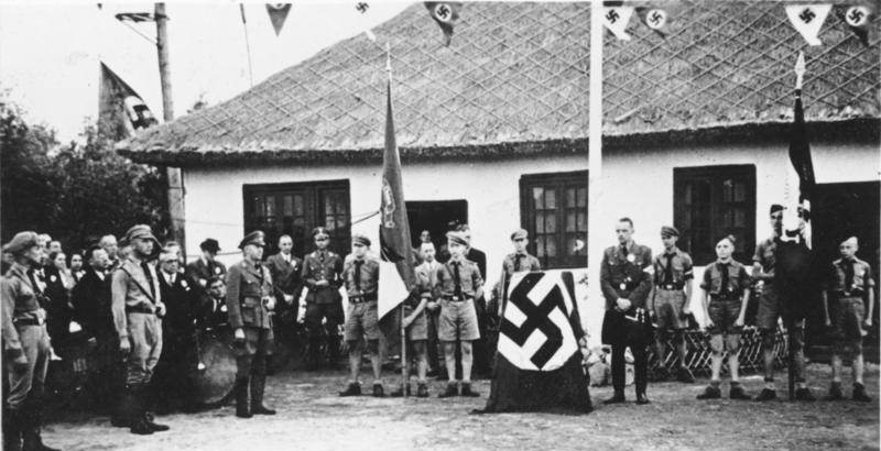 #25 Hitler Youth members in Shanghai, China, 1930s.