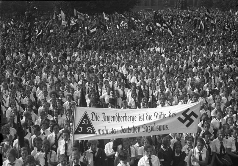 #7 Hitler Youth gathering at Lustgarten, Berlin, Germany, 19 Aug 1933.
