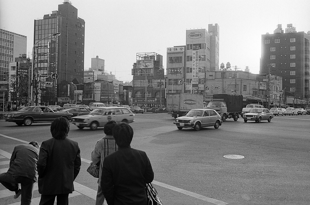 #55 Around Nihonbashi, Chuo City, Tokyo Metropolis, Japan. 1980.