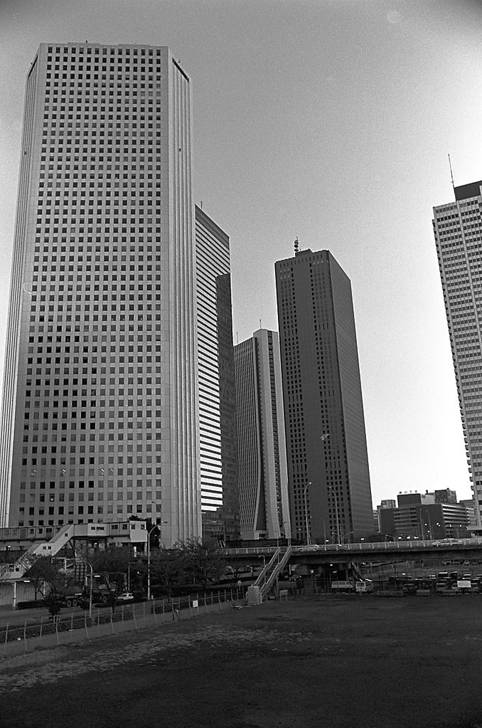 #63 Around Nishi Shinjuku, Shinjuku City, Tokyo Metropolis, Japan. 1980.