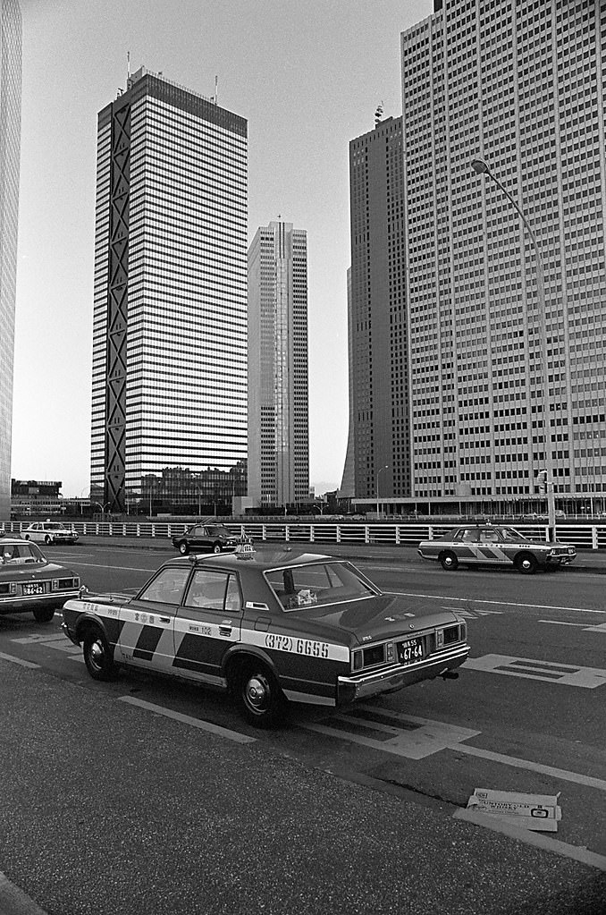 #64 Around Nishi Shinjuku, Shinjuku City, Tokyo Metropolis, Japan. 1980.