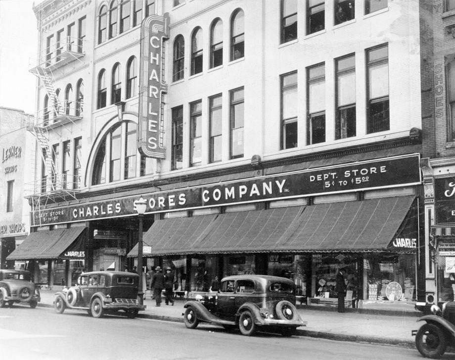 #53 The Charles Stores Company department store opened on East Broad Street between First and Foushee streets, 1936.