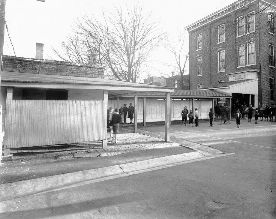 #103 The outside restrooms at the Elba School in Richmond, 1947.