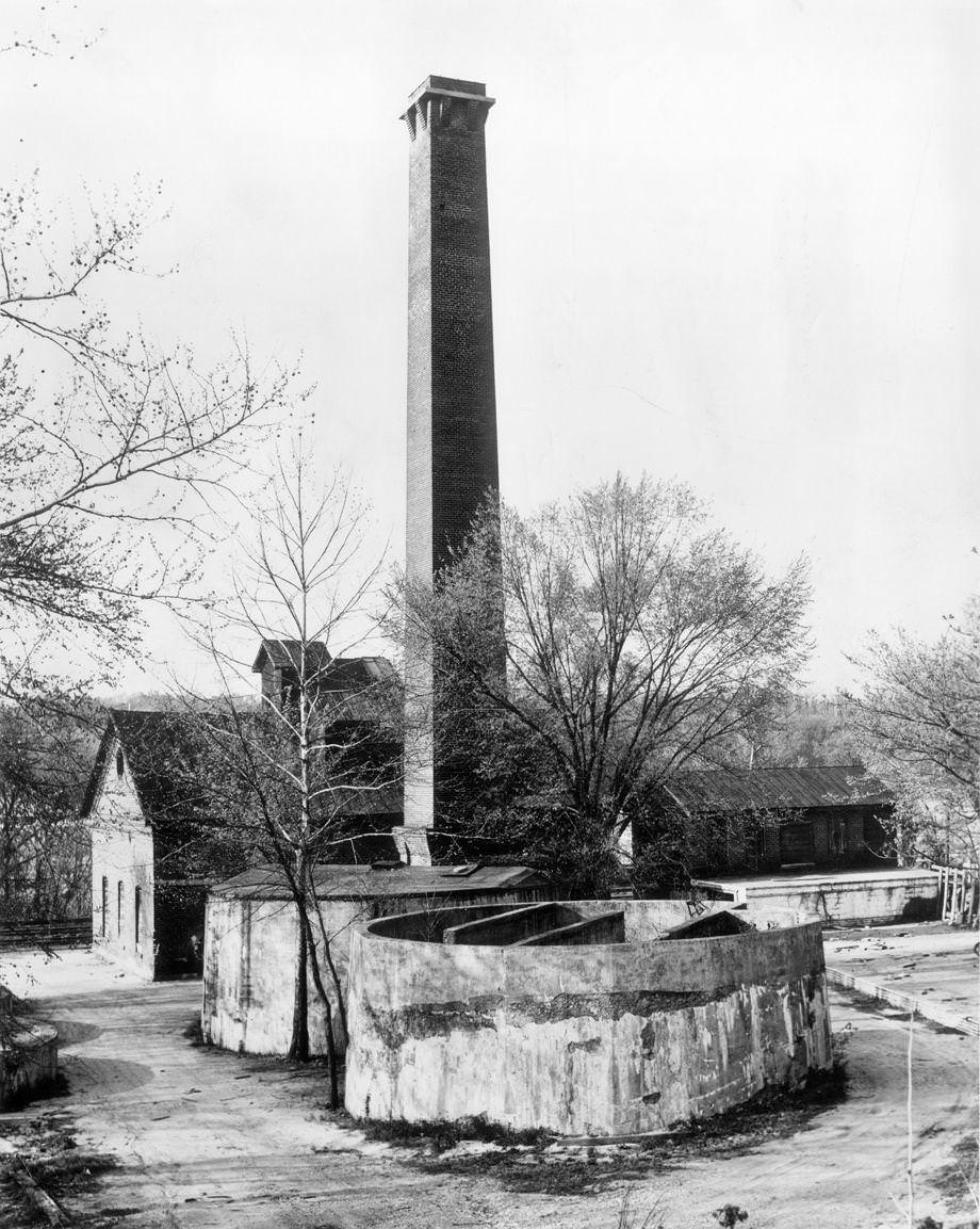 #160 The old Manchester water works at the foot of 22nd Street in South Richmond was within months of being dismantled, 1948.