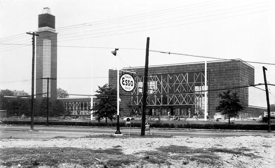#68 The Belgian Friendship Building and Bell Tower at Virginia Union University in Richmond, 1942.