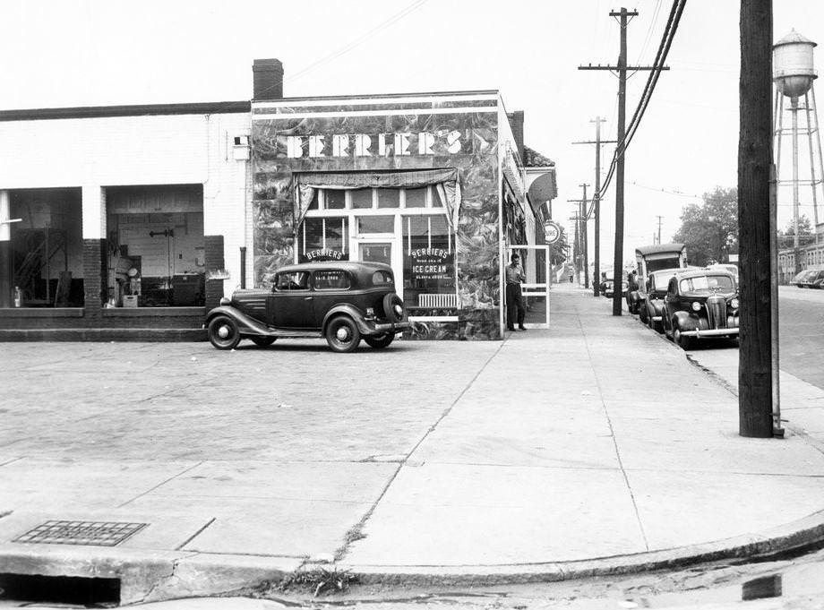 #75 Berrier’s Ice Cream, located at the corner of Moore Street and the Boulevard in Scott’s Addition in Richmond, 1946.