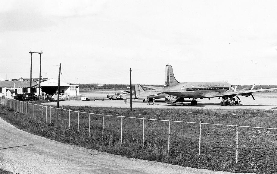 #81 An Eastern Air Lines plane at Byrd Field, 1947.