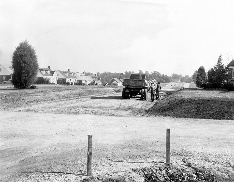 #88 The truck was occupying what used to be the front yard of a house in the 6500 block, 1951.