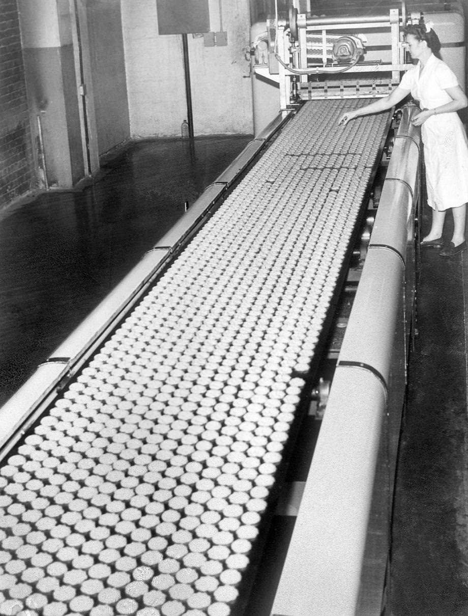 #18 Edition of The Times-Dispatch included a photo spread on the Southern Biscuit Co., whose products – under the Famous Foods of Virginia brand – established the company as one of America’s largest producers of cookies and crackers, 1953.