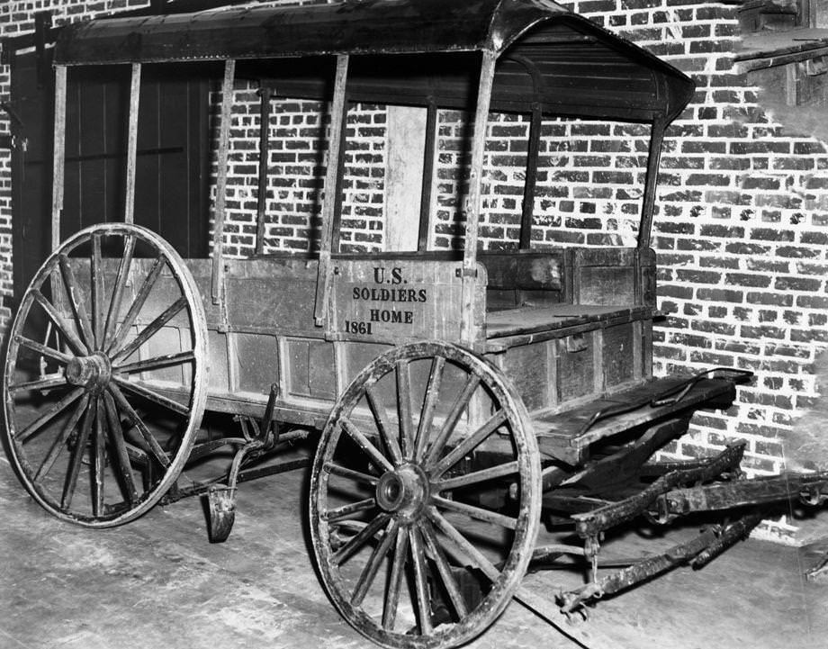 #31 A wagon, believed to have been Union Gen. Ulysses S. Grant’s during the Civil War, as it was retired to the Army’s Richmond Quartermaster Depot at Bellwood, 1952.